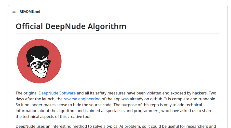 Deepnude AI Algorithm Repository